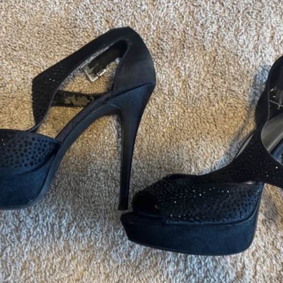Black sparkling heels - Picture 2 of 3